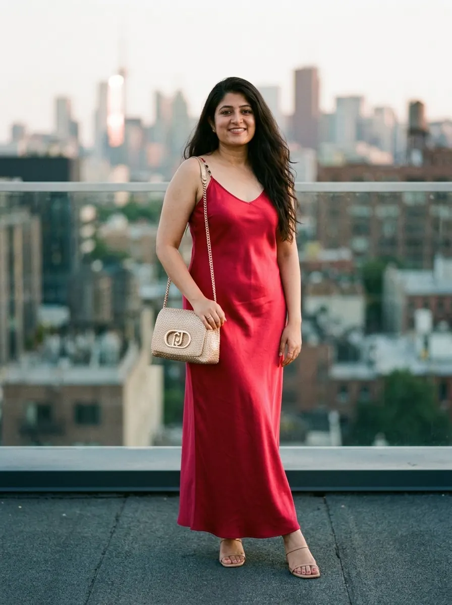 A curated look for a first date